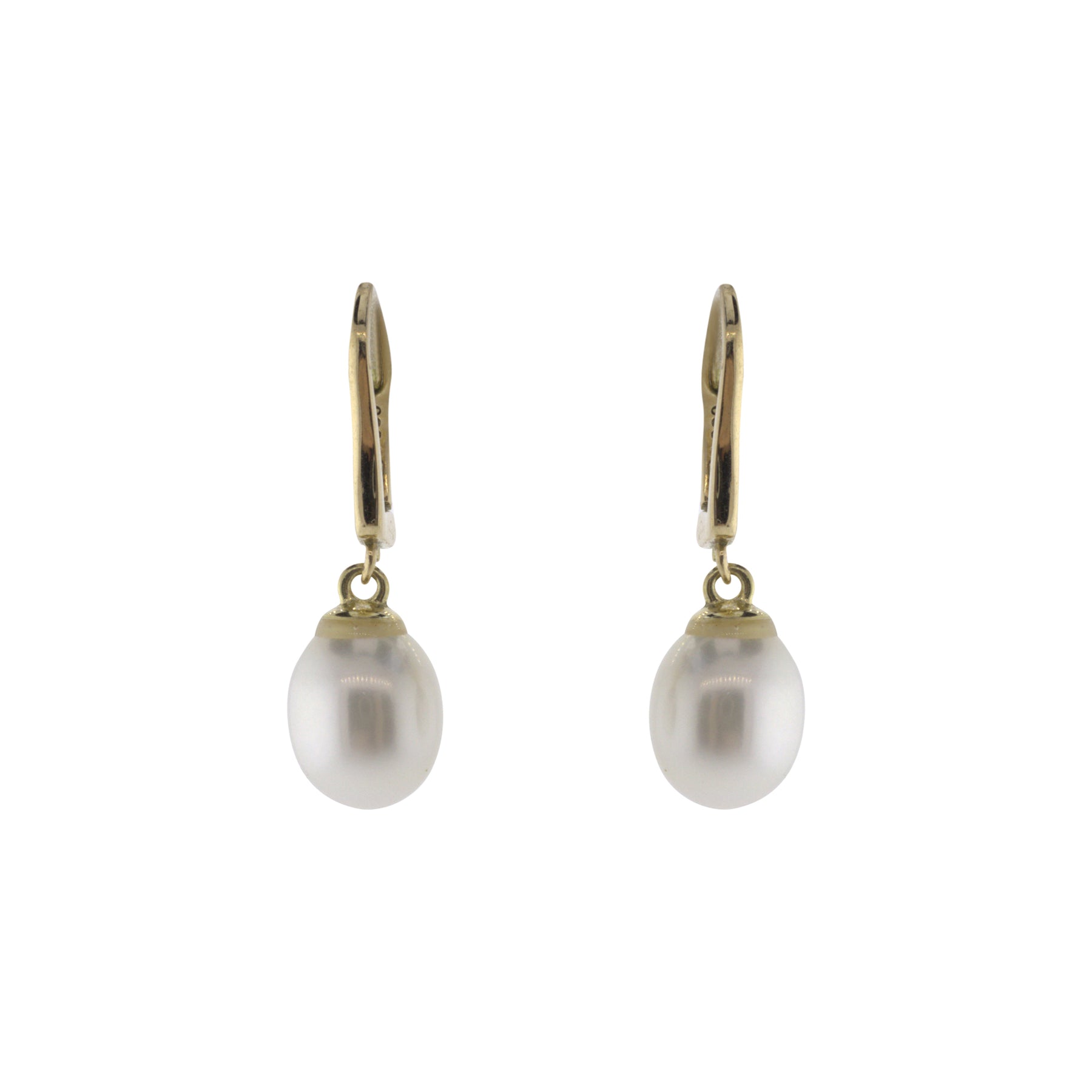 Teardrop Freshwater Pearl Accented Earrings