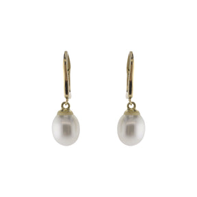 Teardrop Freshwater Pearl Accented Earrings