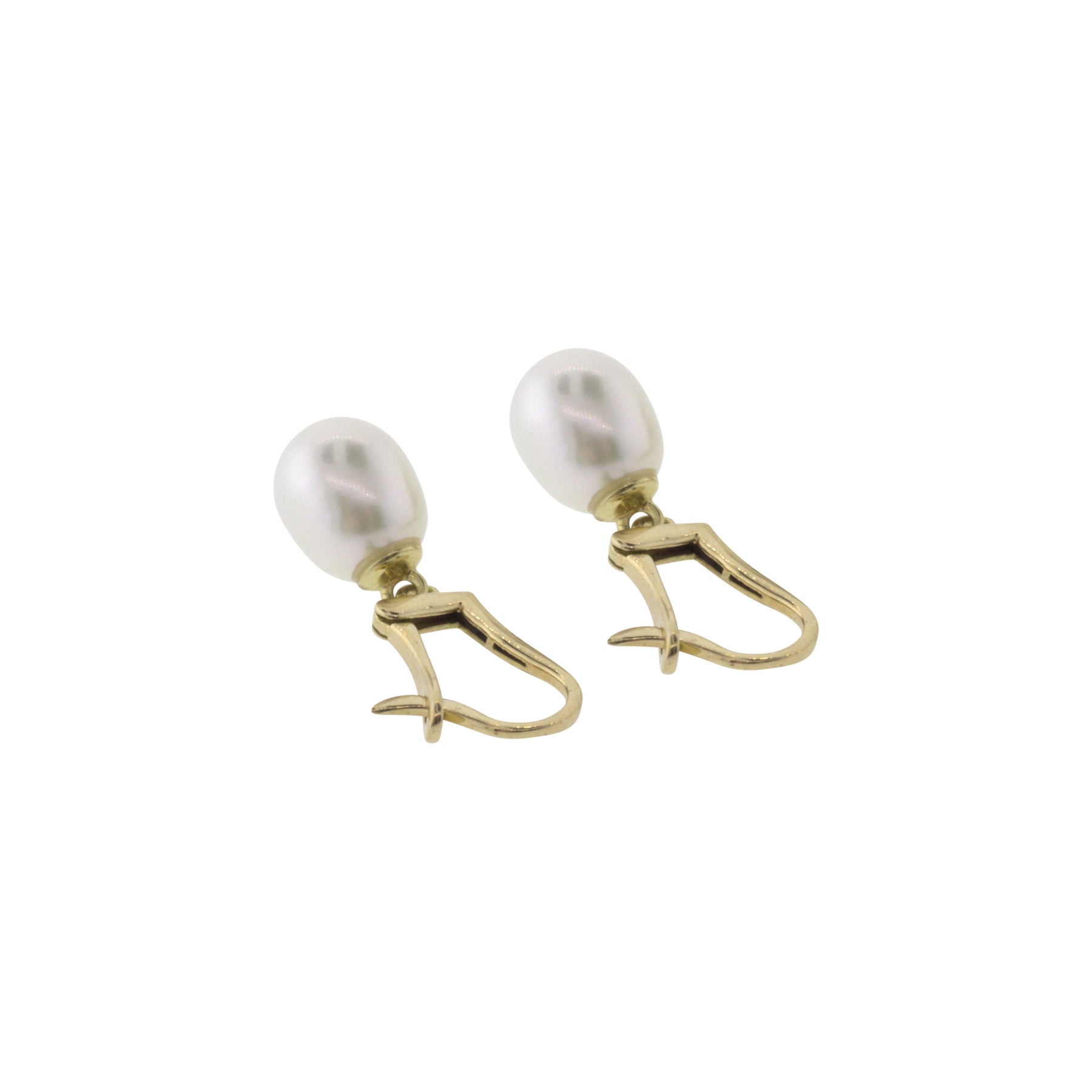 Teardrop Freshwater Pearl Accented Earrings