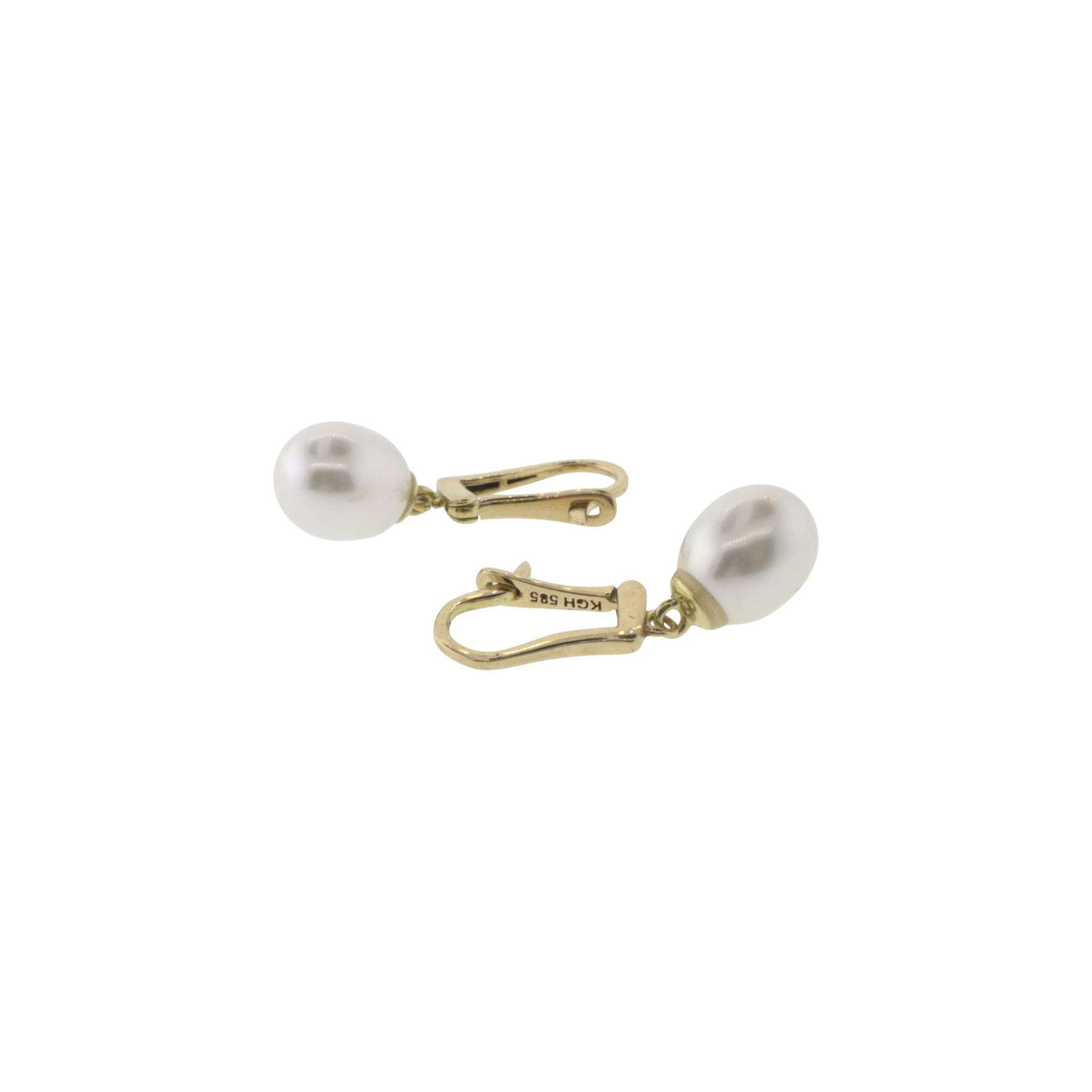 Teardrop Freshwater Pearl Accented Earrings