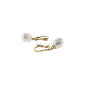 Teardrop Freshwater Pearl Accented Earrings