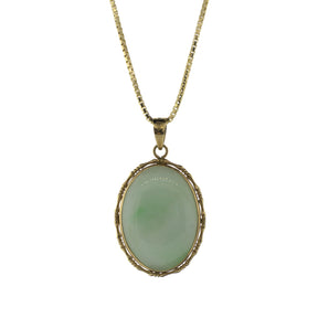 Apple Mottle Jadeite Pendant Necklace