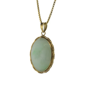 Apple Mottle Jadeite Pendant Necklace