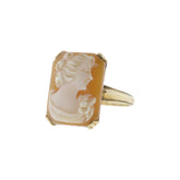 Victorian Era Ostby Barton Shell Cameo Ring