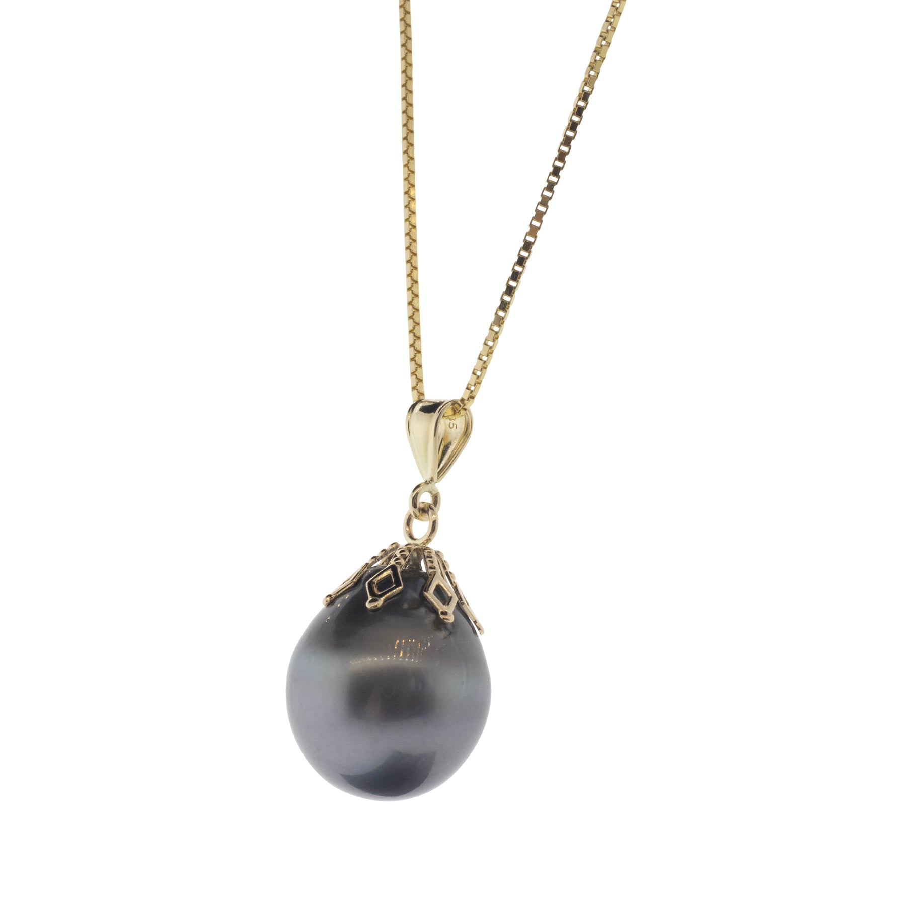 Tahitian Teardrop Pearl Pendant Necklace