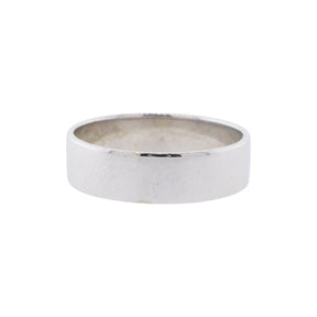 14K White Gold 5mm Wedding Band