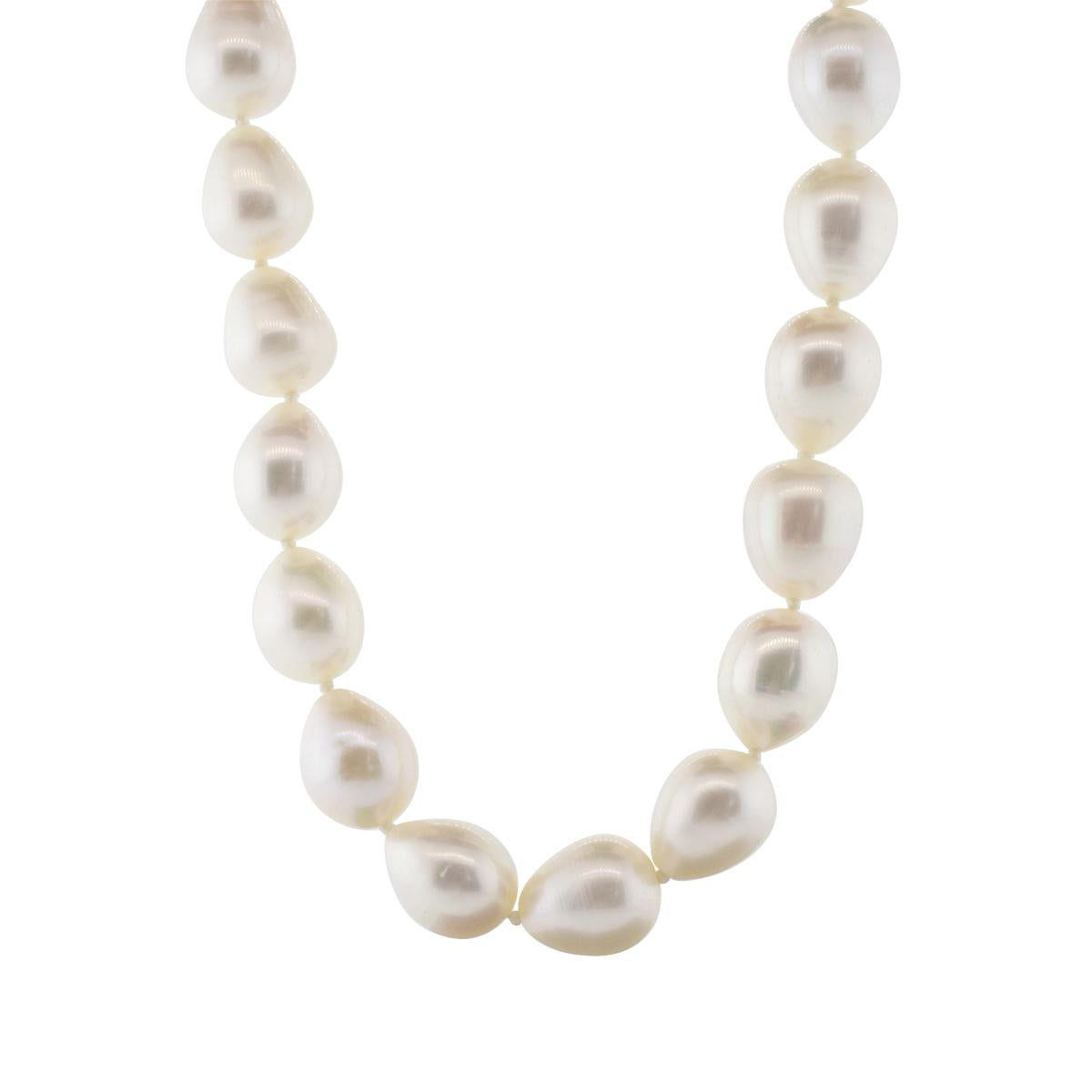 20-Inch Freshwater Pearl Necklace with 14k White Gold Clasp