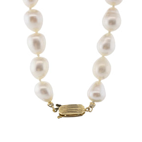 20-Inch Freshwater Pearl Necklace with 14k White Gold Clasp