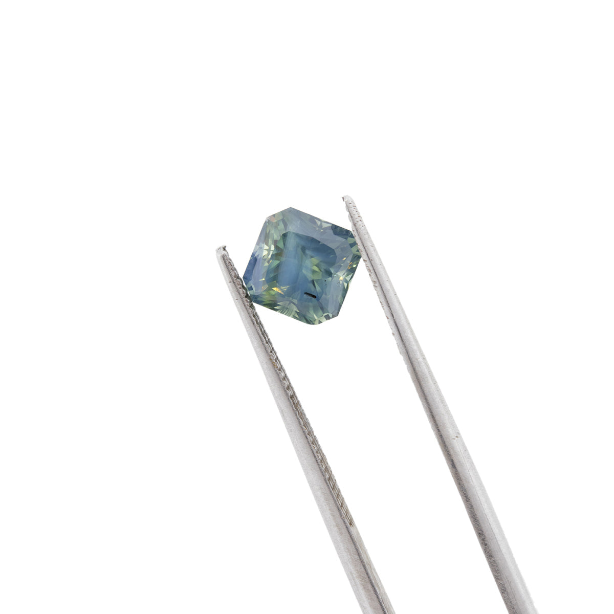 2.22ct Radiant Cut Teal Nigerian Sapphire