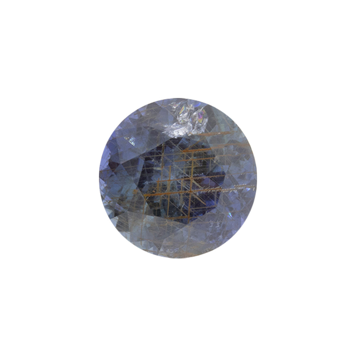 2.73ct Round Cut Grey / Blue African Sapphire