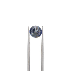 2.73ct Round Cut Grey / Blue African Sapphire