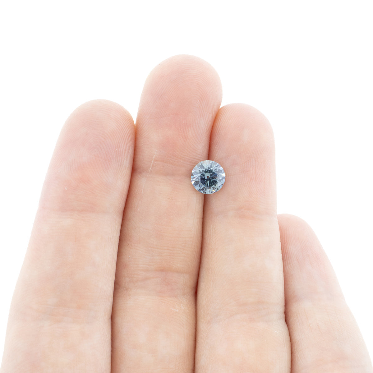 1.08ct Round Cut Teal Montana Sapphire