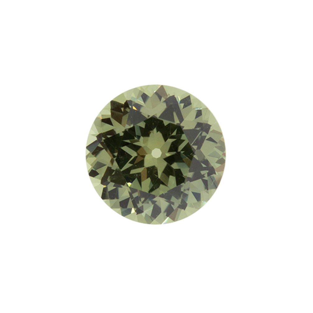 2.15ct Round Cut Yellow / Green Montana Sapphire