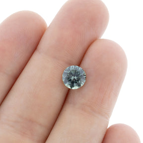 1.23ct Round Cut Teal Montana Sapphire