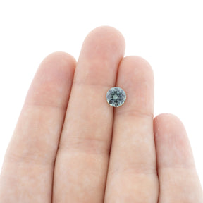 1.23ct Round Cut Teal Montana Sapphire