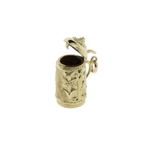 14K Yellow Gold Beer Stein Charm/Pendant