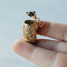 14K Yellow Gold Beer Stein Charm/Pendant