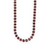 18k Gold 34.66ctw Ruby and Diamond Necklace