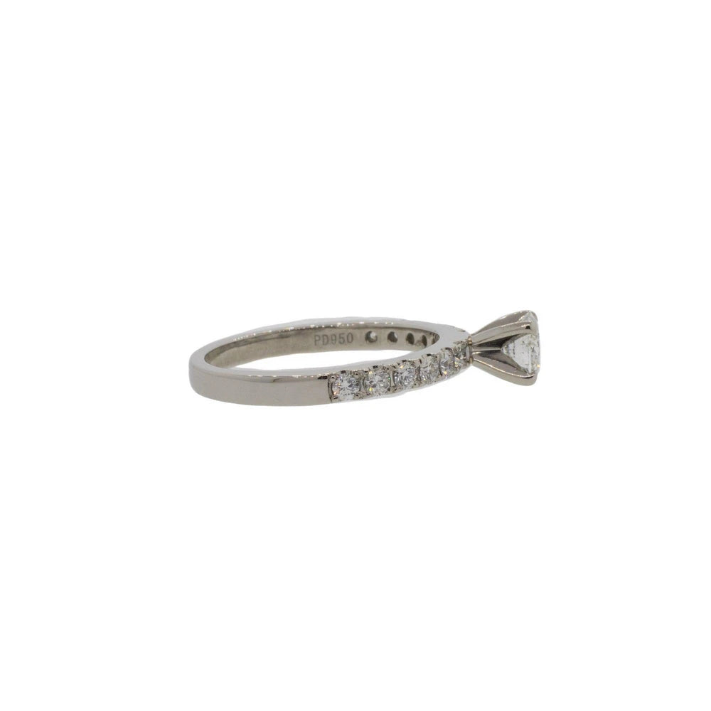 Accented Round Brilliant Cut Diamond Ring