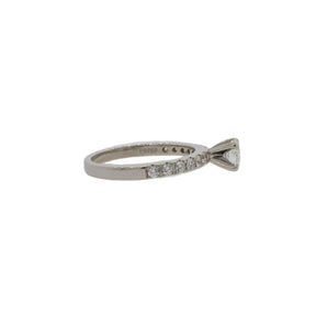 Accented Round Brilliant Cut Diamond Ring