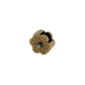 Antique Floral Slide Charm