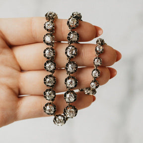 Genuine Antique Georgian Old Mine Diamond Riviere Necklace