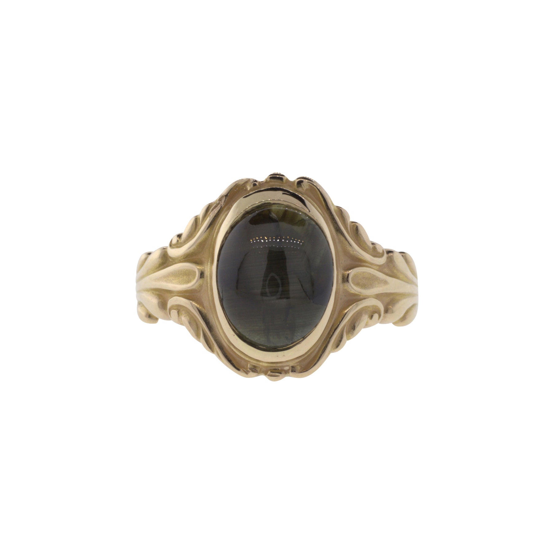 Vintage Black Star Sapphire Ring