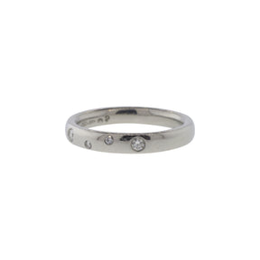 Platinum 5 Stone Diamond Band