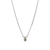 Delicate Prasiolite & Diamond Necklace