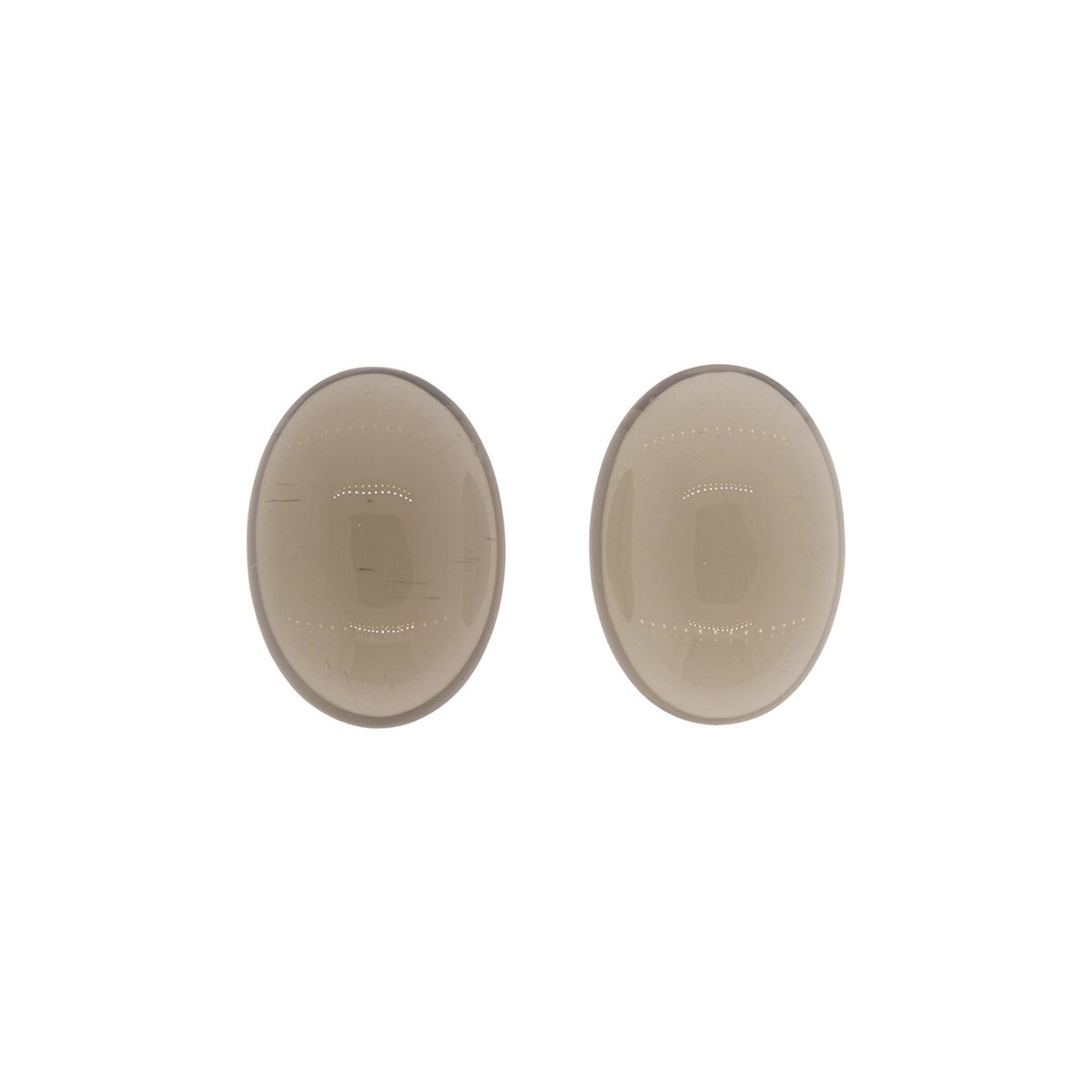 13.50ctw Matched Pair Smoky Quartz Cabochons