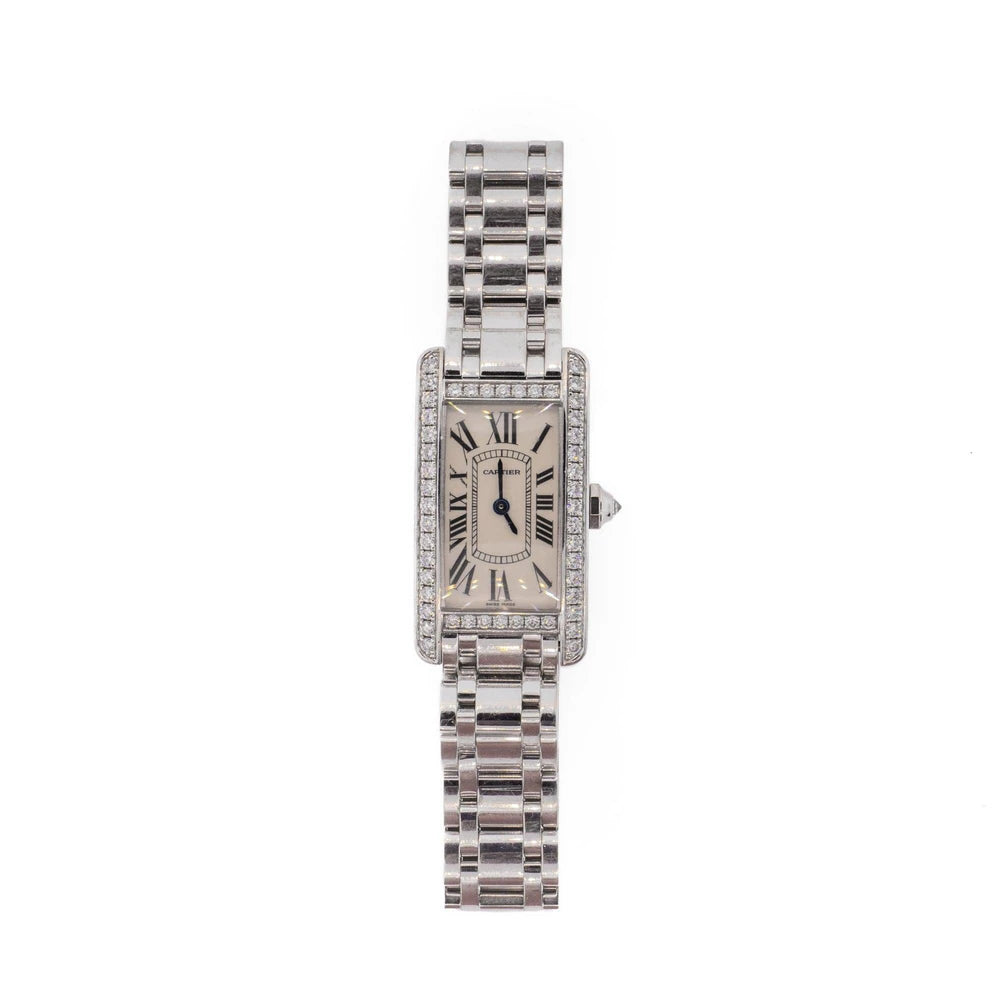 Cartier Diamond Face Tank Am?ricaine Watch