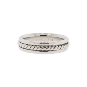 Twisted Rope Platinum Wedding Band