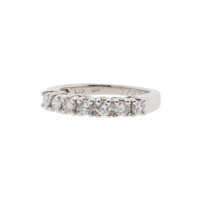 Seven Stone Diamond White Gold Band