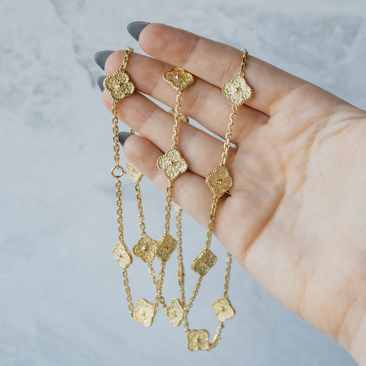 'Alhambra' Style Quatrefoil Ornament Necklace
