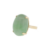 Apple Mottle Cabochon Jade Ring