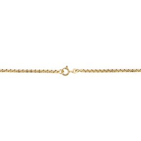 18K Yellow Gold Square Rolo Chain