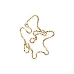 18K Yellow Gold Square Rolo Chain