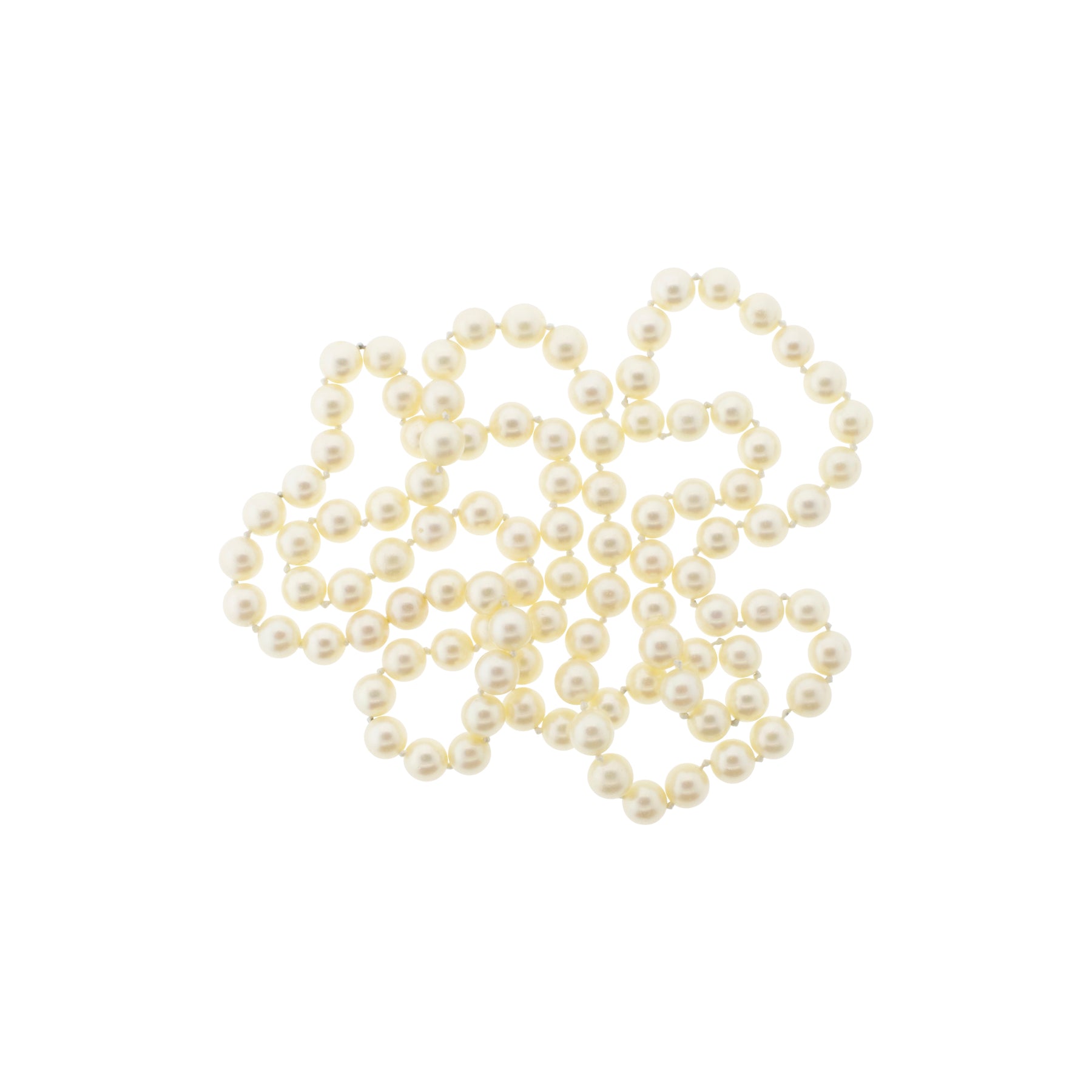 32" 7mm Off-White Akoya Pearl Opera Strand