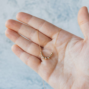 14K Yellow Gold 16" Ball Bead Necklace