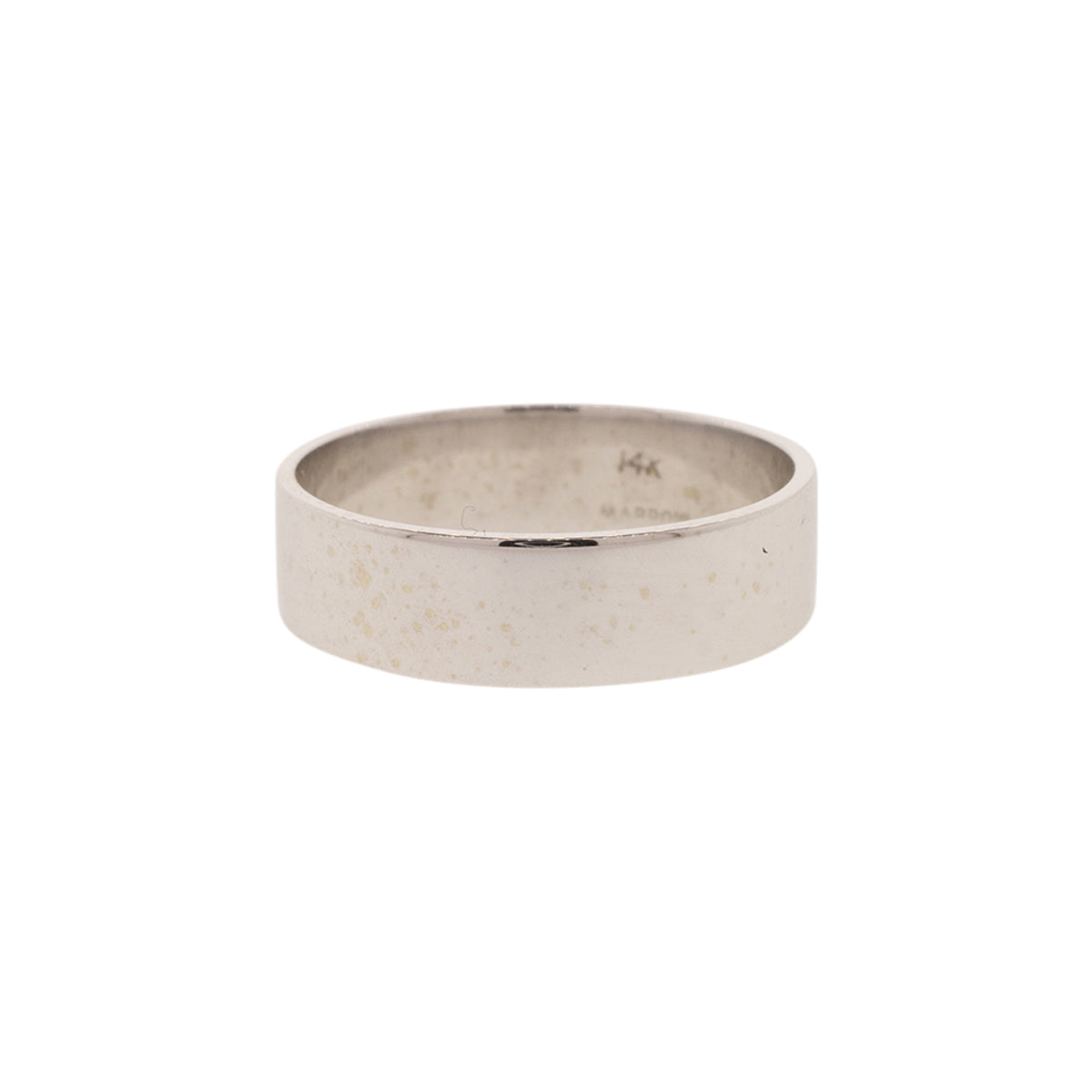 14K White Gold 5mm Wedding Band