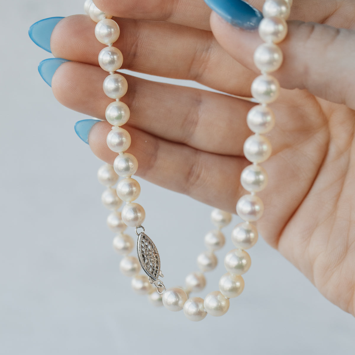 Off-White Akoya Pearl Necklace