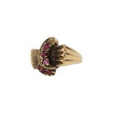 10K Yellow Gold Retro Ruby Ring