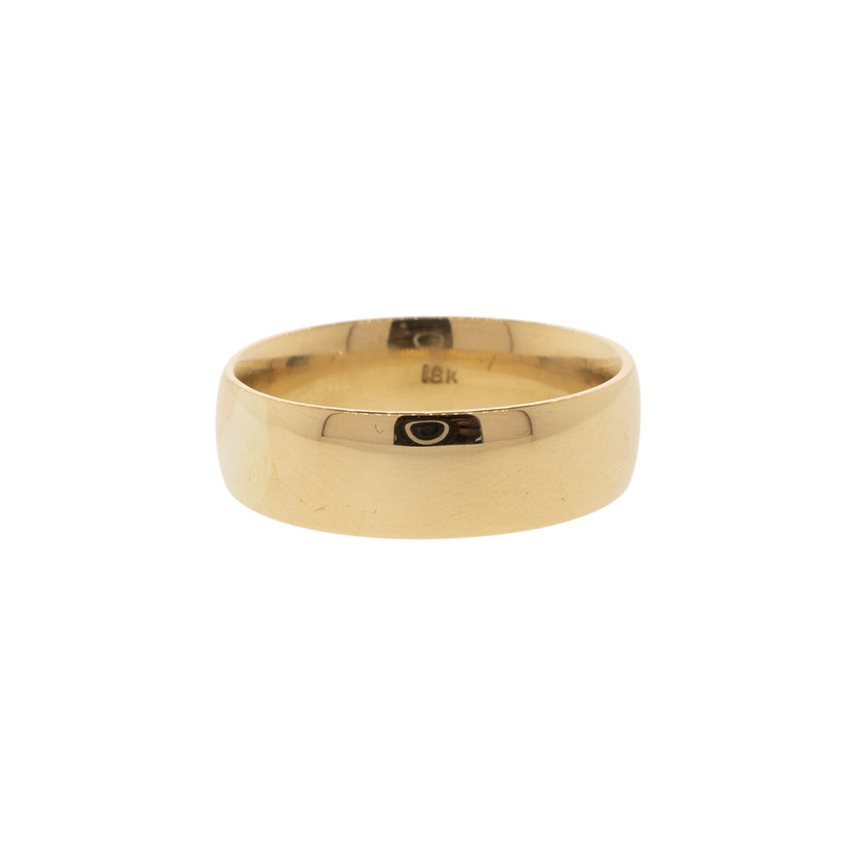 18K Yellow Gold 5mm Comfort-Fit Wedding Band