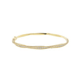 18K Yellow Gold Graff Diamond Hinge Bangle Bracelet