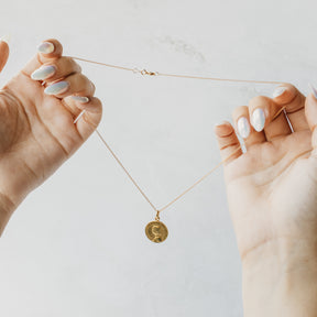 Joan of Arc Medallion Pendant Necklace