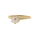 5.50mm Akoya Pearl Claw-Prong Ring