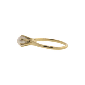 5.50mm Akoya Pearl Claw-Prong Ring