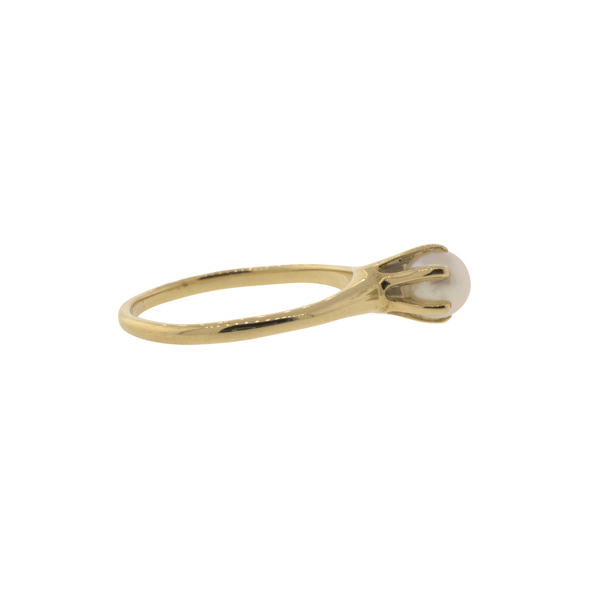 5.50mm Akoya Pearl Claw-Prong Ring