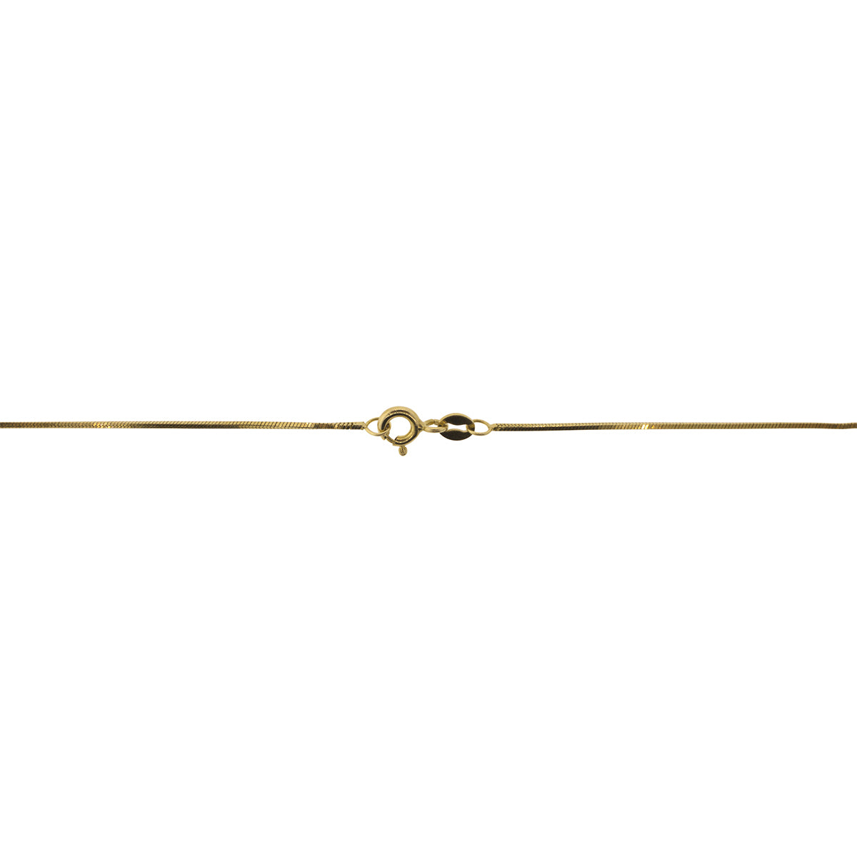 18K Yellow Gold Italian Station Heart Necklace