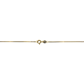 18K Yellow Gold Italian Station Heart Necklace